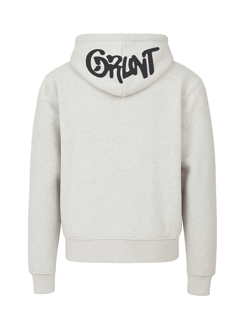Grunt Zip Cardigan Erik - Light Grey Melange
